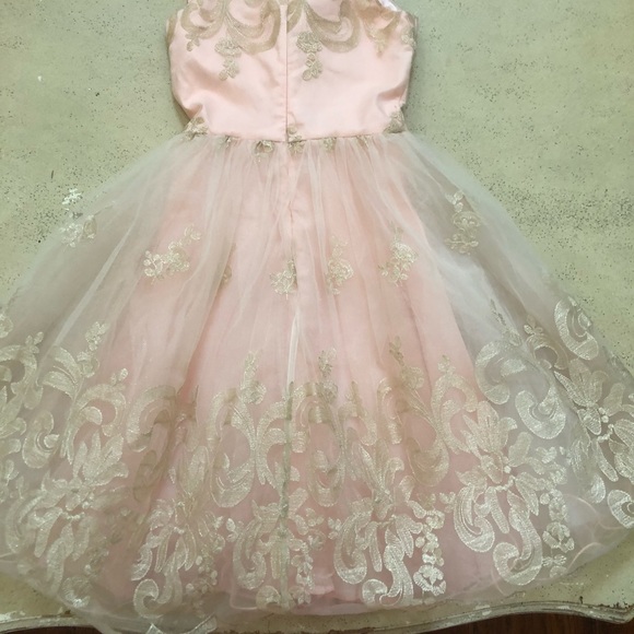 Chi Chi London Women’s Petal Pink Lace Midi Dress - Picture 7 of 14